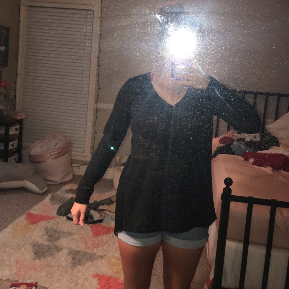 cute sheer liking blouse